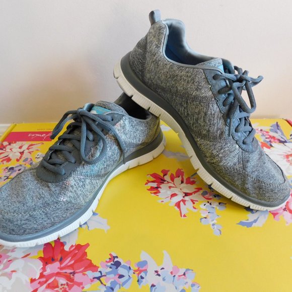 skechers shoes gray